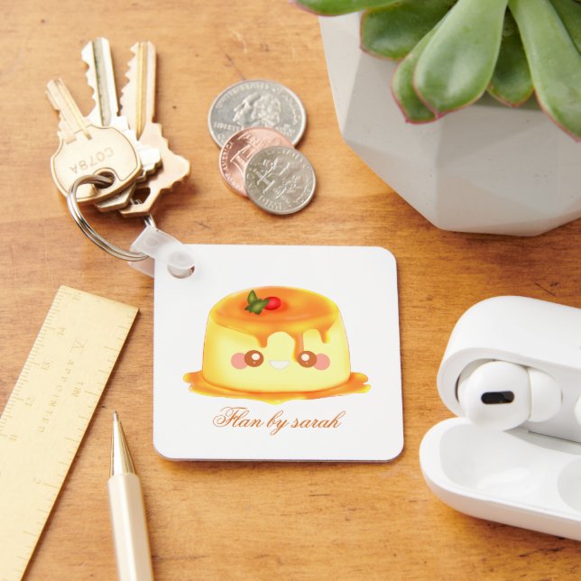 Chaveiro Flan Espanhol De Caramelo Suave E Cremosa (Mesa)