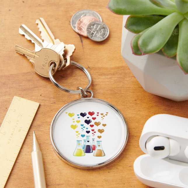 Chaveiro Flask, Erlenmeyer, Beaker, Química, Laboratório (Mesa)