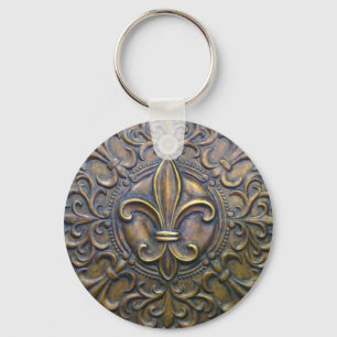 Chaveiro Fleur de bronze D Lis