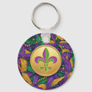 Chaveiro Fleur de lis do Mardi Gras