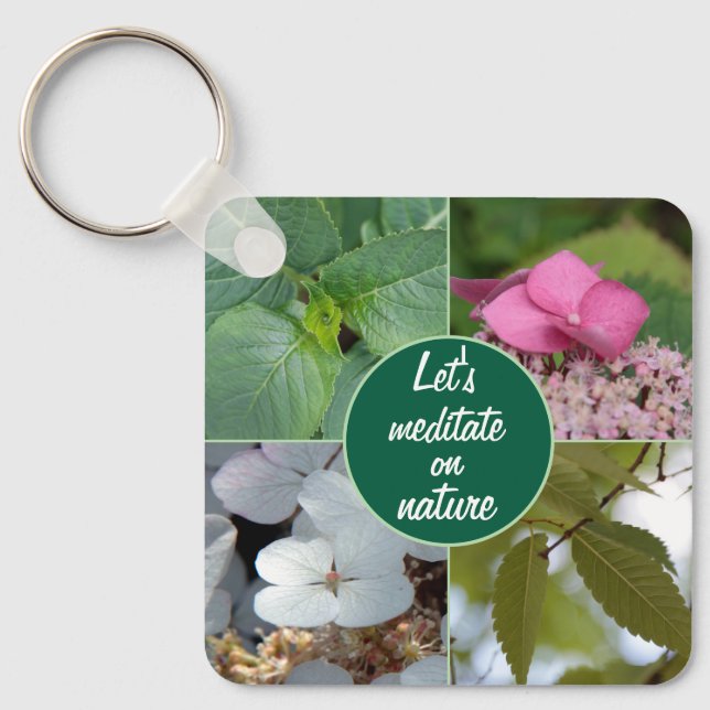 Chaveiro fleurs nature belle douce printemps feuilles joie (Frente)