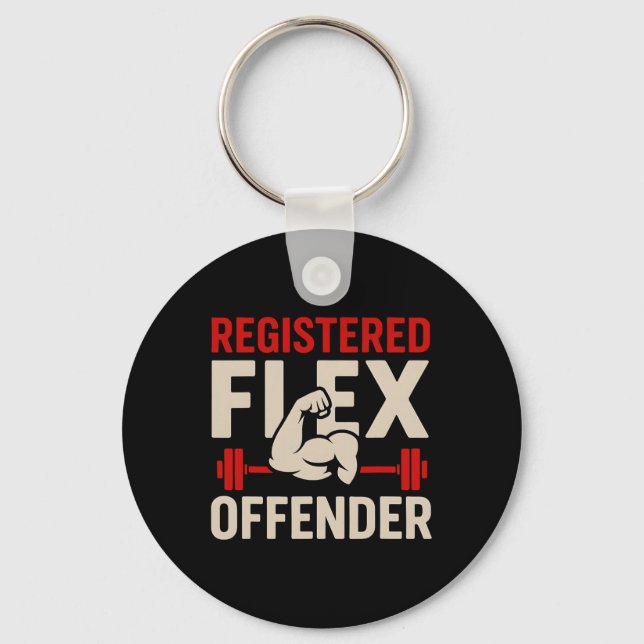 Chaveiro Flex Offender Funny Gym Workout Bodybui Registrado (Frente)