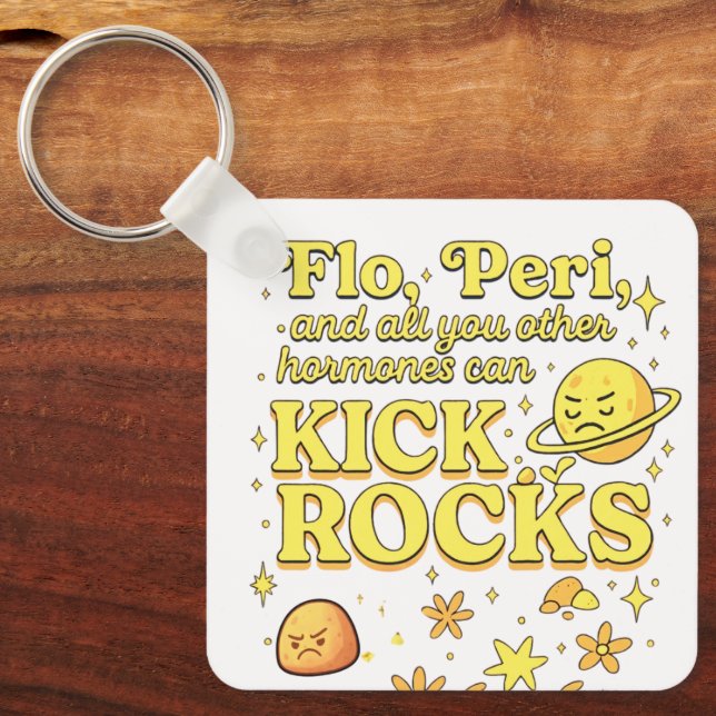 Chaveiro Flo e Peri Podem Chutar Pedras (Frente)
