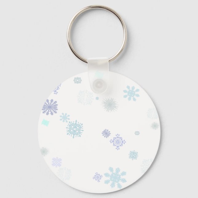 Chaveiro Flocos de neve pálidos (Frente)