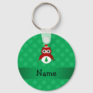 Chaveiro Flocos de neve vermelhos conhecidos personalizados