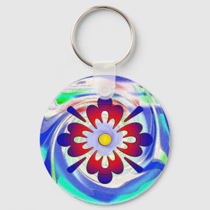 Chaveiro Flor abstrata