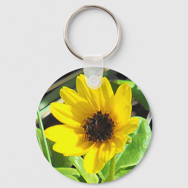 Chaveiro Flor Amarelo (Frente)
