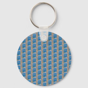 Chaveiro Flor Azul