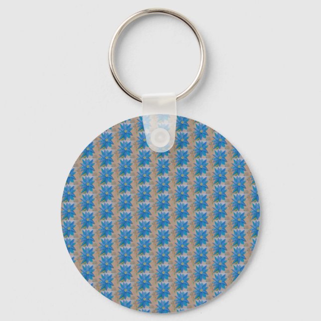 Chaveiro Flor Azul (Frente)