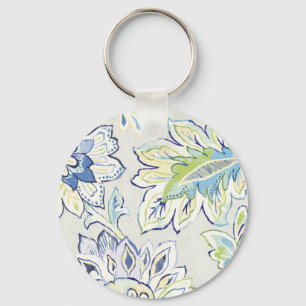 Chaveiro Flor azul boémia