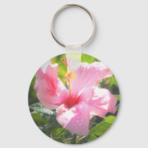 Chaveiro Flor cor-de-rosa do hibiscus