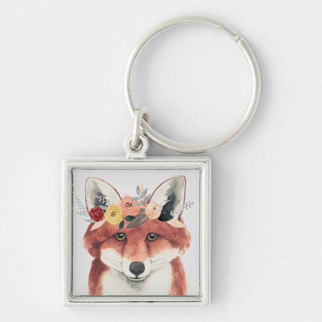 Chaveiro Flor Coroa Florestal Fox (Frente)