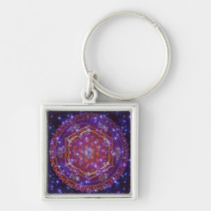 Chaveiro FLOR DA VIDA/Blume des Lebens Ornament I Square