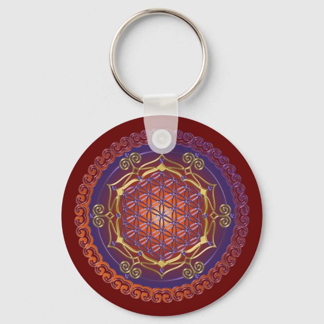 Chaveiro FLOR DA VIDA / Blume des Lebens - Ornamento I (Frente)