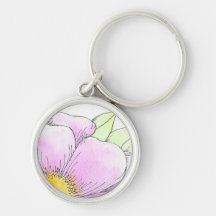 Flor de Aquarela Rosa Caprichosa