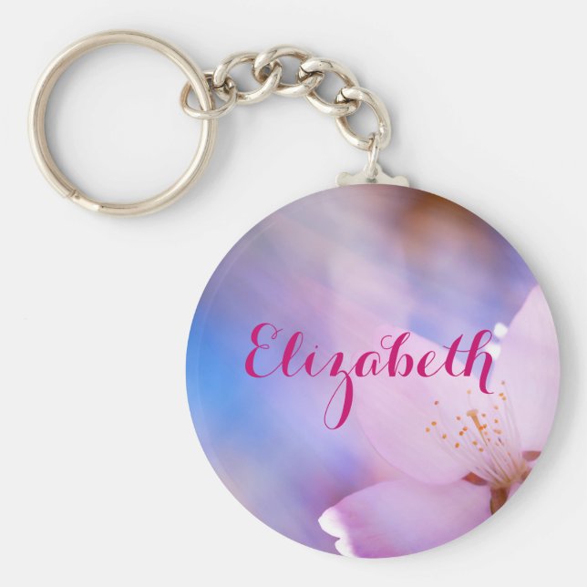 Chaveiro Flor de cereja Pessoal leve (Frente)