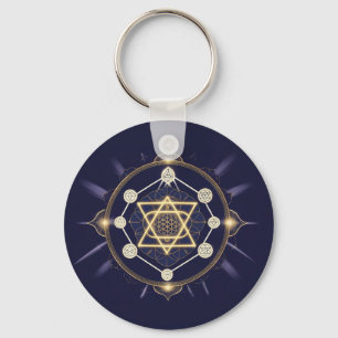 Chaveiro Flor de Infinito — Geometria Sagrada Celestial