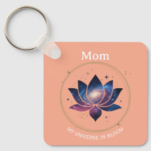 Chaveiro Flor de Lótus Cósmica Mãe em Flor