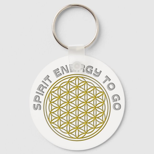CHAVEIRO FLOR DE VIDA - ENERGIA ESPIRITUAL PARA LEVAR (Frente)