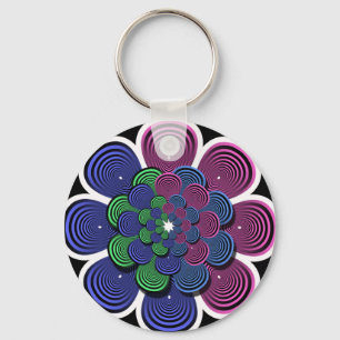 Chaveiro Flor do Fractal