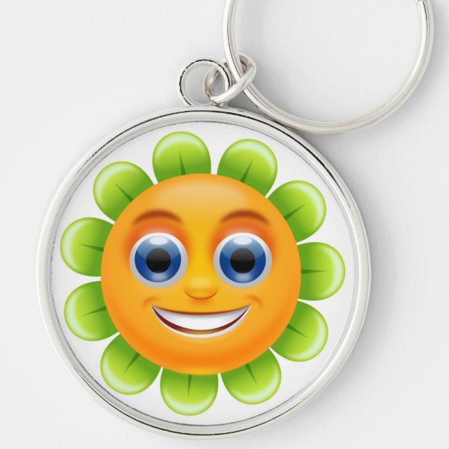 CHAVEIRO FLOR DO SMILEY FACE (Frente)