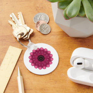 Chaveiro Flor Fantasia Personalizada   Floral Neon Abstrato