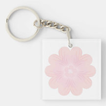 Flor Gráfica Rosa Pastel Suave