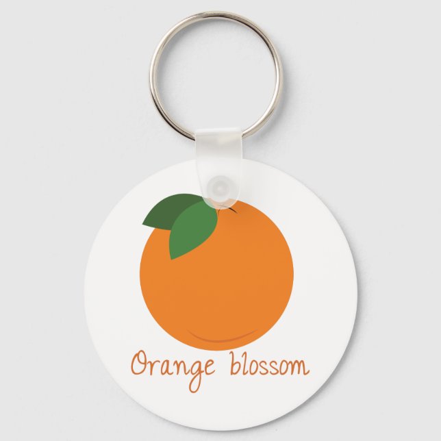 Chaveiro Flor Laranja (Frente)