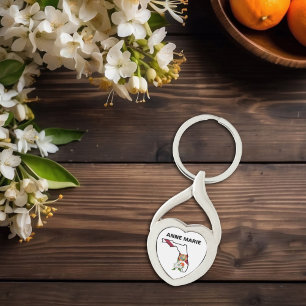 Chaveiro Flor Laranja do Estado de Sinalizador da Flórida P