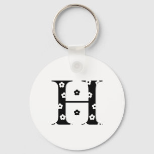 Chaveiro Flor - Letra H Padrão