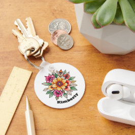 Chaveiro Flor multicolor