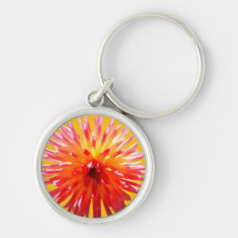 Chaveiro Flor rosa e amarela