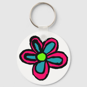 Chaveiro Flor Rosa Fofo