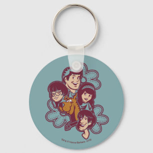Chaveiro Flor Scooby-Doo de Paisely e o grupo