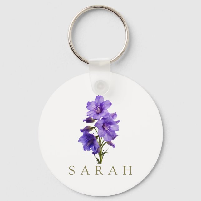 Chaveiro Flor selvagem personalizado (Frente)