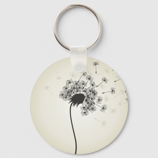 Chaveiro Flor, um dandelion (Frente)