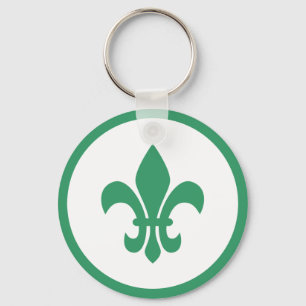 Chaveiro Flor Verde de Lis