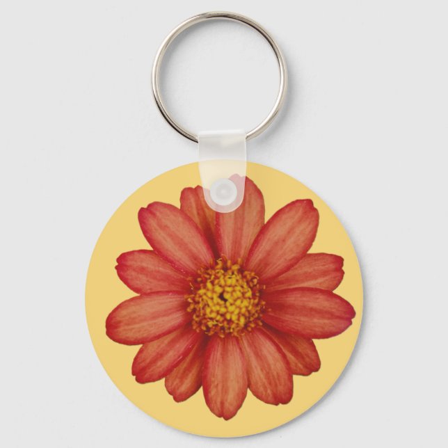 Chaveiro flor vermelha (Frente)