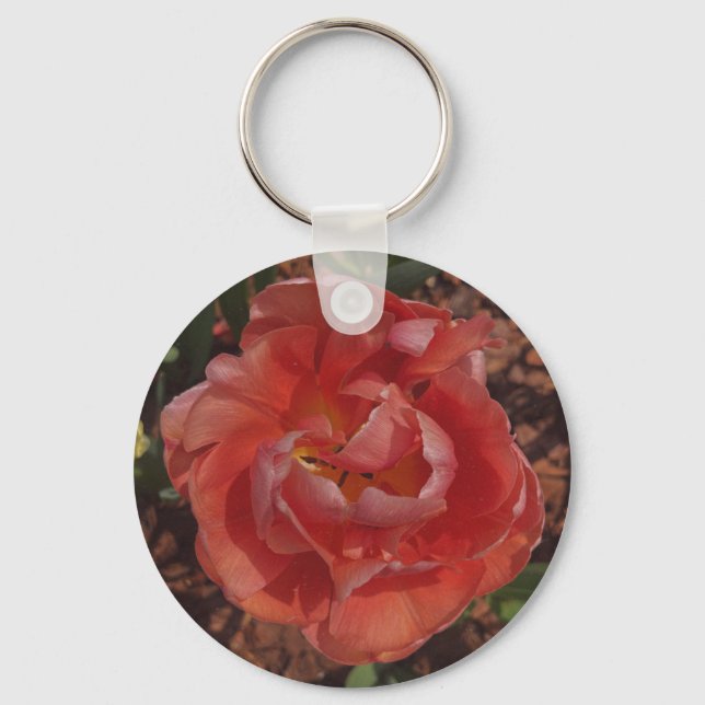 Chaveiro flor vermelha (Frente)