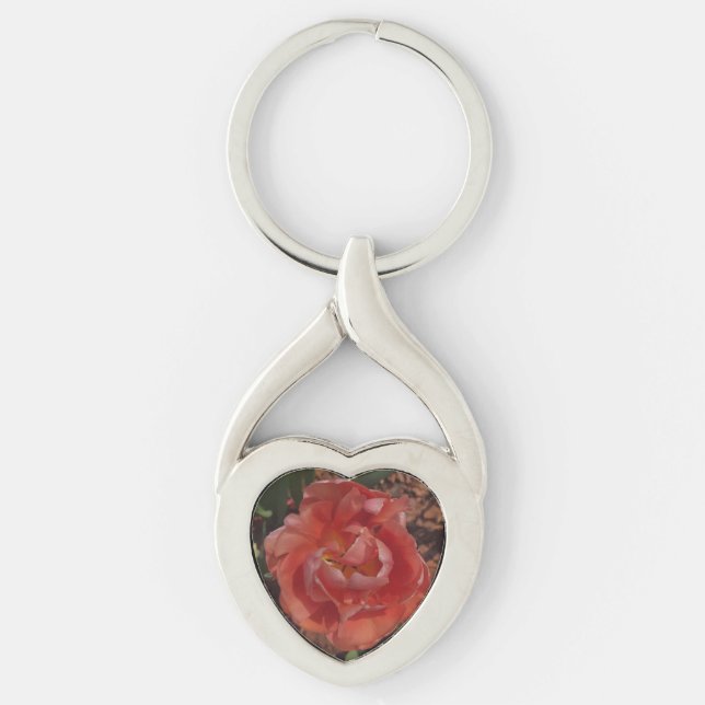 Chaveiro flor vermelha (Frente)