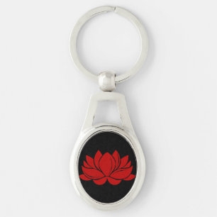 Chaveiro Flor vermelha de Lotus