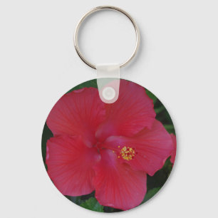 CHAVEIRO FLOR VERMELHA DO HIBISCUS