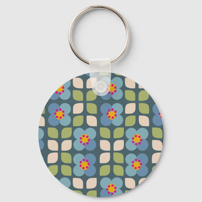 Chaveiro FLORA BLUSH - Toque-Chave - Charme Flor (Frente)