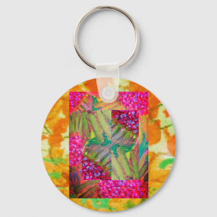 Chaveiro Floral Abstrato Art