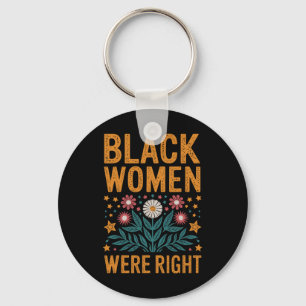 Chaveiro Floral Boho Resistir Anti Trump Mulheres Negras Es