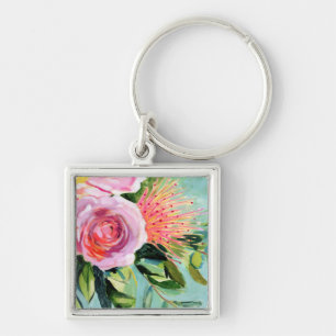 Chaveiro Floral Brushy I