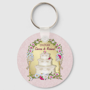 Chaveiro Floral Cake Wedding