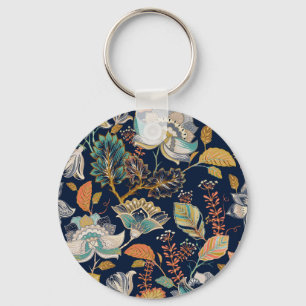Chaveiro Floral Colorido: Fundo sem costura