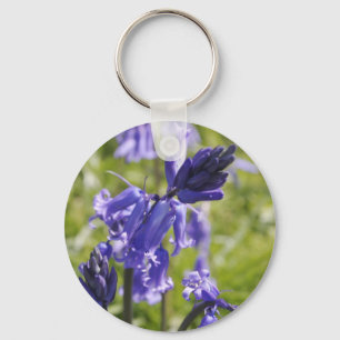 Chaveiro floral com flores do Bluebell