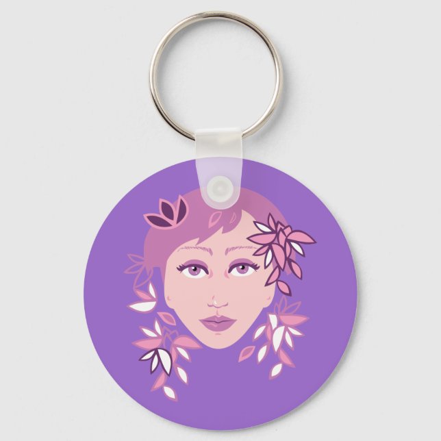 Chaveiro Floral Fashion (Frente)